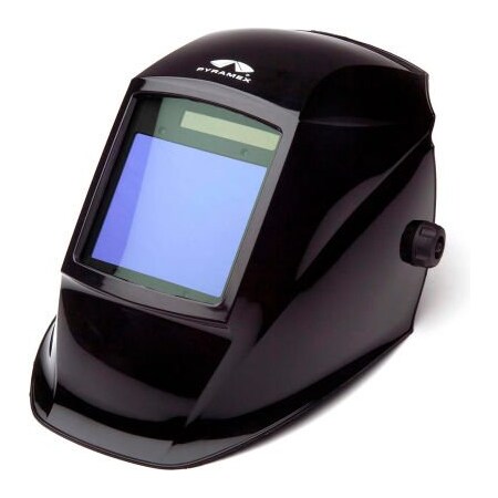 Pyramex Leadhead Auto-Darkening Welding Helmet - Manual, 98x87mm, Glossy Black WHAM3030GB